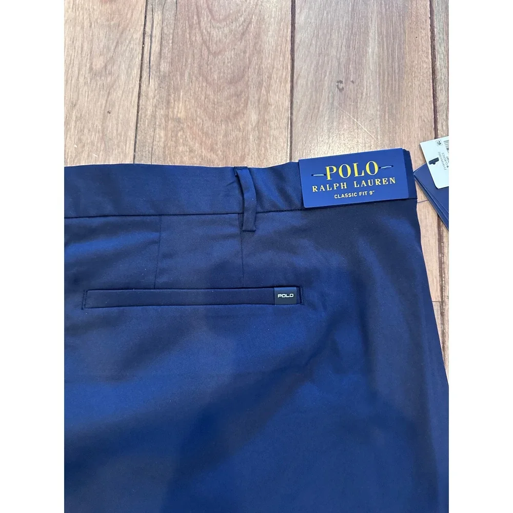 Polo‎ Ralph Lauren Performance Shorts Mens 52 Navy Blue Classic Fit 9 Inch NWT